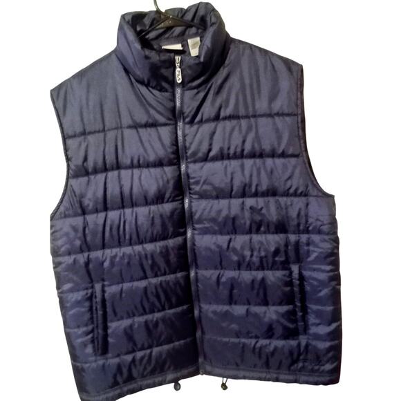 Men's Fila Sport Utility Workwear Sleeveless Puffer Vest Dark Blue XX Large - Picture 2 of 11